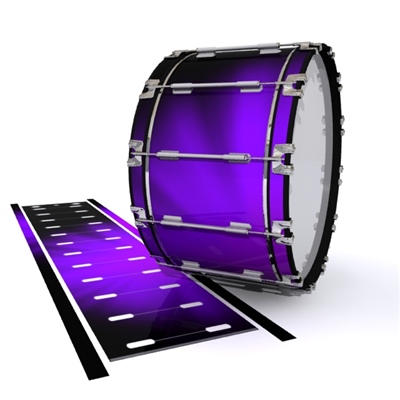 Dynasty 1st Generation Bass Drum Slip - Purple Light Rays (Themed)