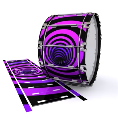 Dynasty 1st Generation Bass Drum Slip - Purple Vortex Illusion (Themed)