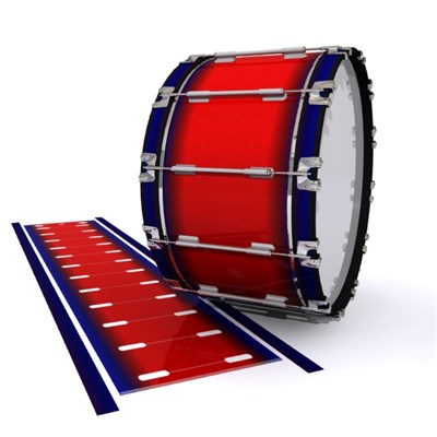 Dynasty 1st Generation Bass Drum Slip - Red Arrow (Red) (Blue)