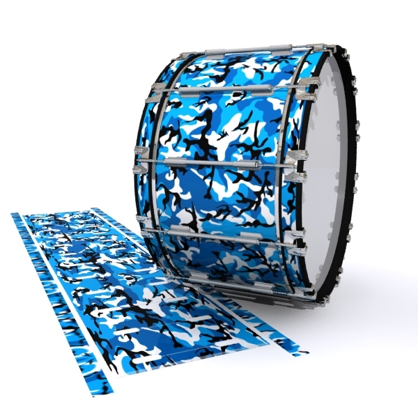 Dynasty 1st Generation Bass Drum Slip - Sky Blue Traditional Camouflage (Blue)