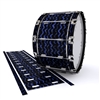 Dynasty 1st Generation Bass Drum Slip - Wave Brush Strokes Navy Blue and Black (Blue)