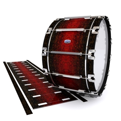 Dynasty Custom Elite Bass Drum Slip - Burgundy Rock (Red)