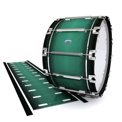 Dynasty Custom Elite Bass Drum Slip - Deep Viridian Fade (Green)