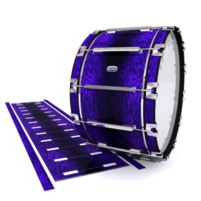 Dynasty Custom Elite Bass Drum Slip - Electric Purple Rosewood (Purple)