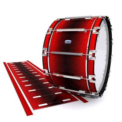 Dynasty Custom Elite Bass Drum Slip - Firestorm (Red)