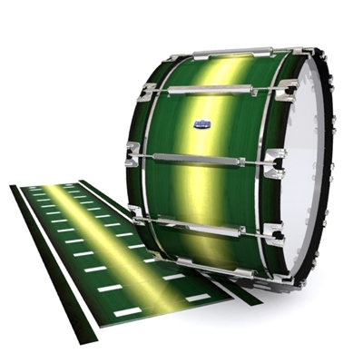 Dynasty Custom Elite Bass Drum Slip - Floridian Maple (Green) (Yellow)