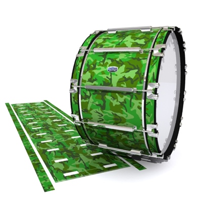 Dynasty Custom Elite Bass Drum Slip - Forest Traditional Camouflage (Green)