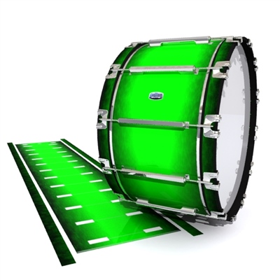 Dynasty Custom Elite Bass Drum Slip - Green Grain Fade (Green)