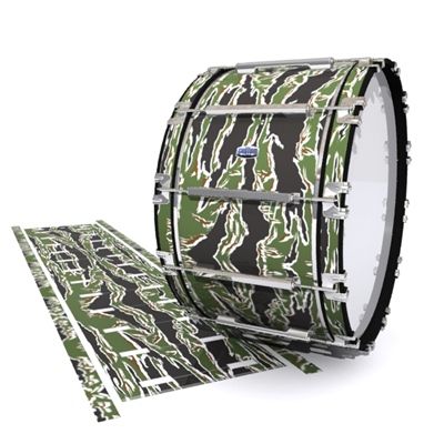 Dynasty Custom Elite Bass Drum Slip - Liberator Tiger Camouflage (Green)