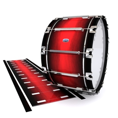 Dynasty Custom Elite Bass Drum Slip - Rose Stain Fade (Red)