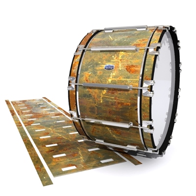 Dynasty Custom Elite Bass Drum Slip - Rusted Metal (Themed)