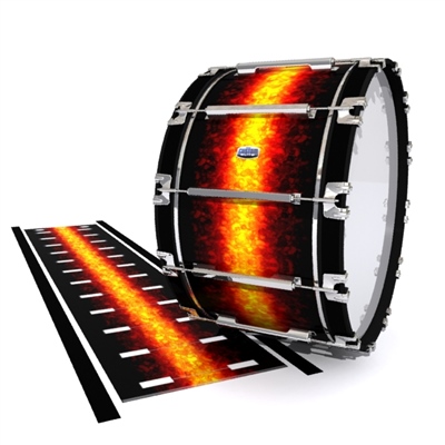 Dynasty Custom Elite Bass Drum Slip - Sunrock (Orange)