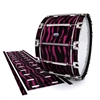 Dynasty Custom Elite Bass Drum Slip - Wave Brush Strokes Maroon and Black (Red)