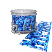 Dynasty DFX 1st Gen. Snare Drum Slip  - Blue Wing Traditional Camouflage (Blue)