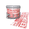 Dynasty DFX 1st Gen. Snare Drum Slip  - Chaos Brush Strokes Red and White (Red)