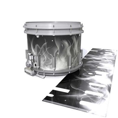 Dynasty DFX 1st Gen. Snare Drum Slip - Grey Flames (Themed)