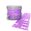 Dynasty DFX 1st Gen. Snare Drum Slip  - Lateral Brush Strokes Purple and White (Purple)