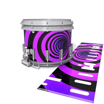 Dynasty DFX 1st Gen. Snare Drum Slip - Purple Vortex Illusion (Themed)