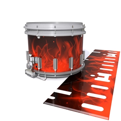 Dynasty DFX 1st Gen. Snare Drum Slip - Red Flames (Themed)