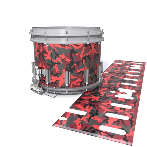 Dynasty DFX 1st Gen. Snare Drum Slip - Red Slate Traditional Camouflage (Red)