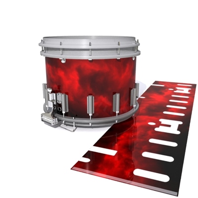 Dynasty DFX 1st Gen. Snare Drum Slip - Red Smokey Clouds (Themed)