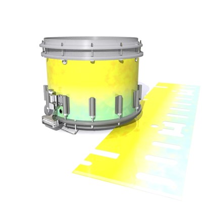 Dynasty DFX 1st Gen. Snare Drum Slip - Springtime Fade (Yellow) (Aqua)