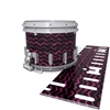 Dynasty DFX 1st Gen. Snare Drum Slip  - Wave Brush Strokes Maroon and Black (Red)