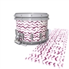 Dynasty DFX 1st Gen. Snare Drum Slip  - Wave Brush Strokes Maroon and White (Red)