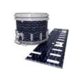 Dynasty DFX 1st Gen. Snare Drum Slip  - Wave Brush Strokes Navy Blue and Black (Blue)