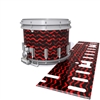 Dynasty DFX 1st Gen. Snare Drum Slip  - Wave Brush Strokes Red and Black (Red)