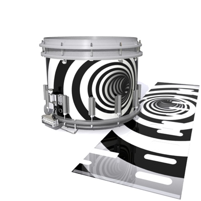 Dynasty DFX 1st Gen. Snare Drum Slip - White Vortex Illusion (Themed)