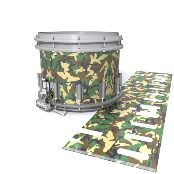 Dynasty DFX 1st Gen. Snare Drum Slip - Woodland Traditional Camouflage (Neutral)