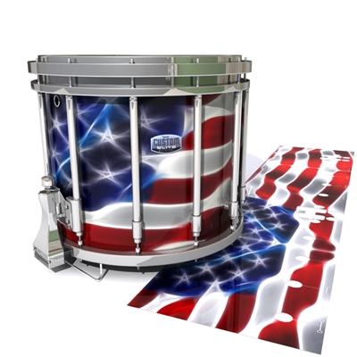 Dynasty Custom Elite Snare Drum Slip - Stylized American Flag