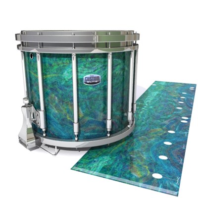 Dynasty Custom Elite Snare Drum Slip - Aquamarine Blue Pearl (Aqua)