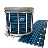 Dynasty Custom Elite Snare Drum Slip - Blue Horizon Stripes (Blue)