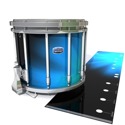 Dynasty Custom Elite Snare Drum Slip - Blue Light Rays (Themed)