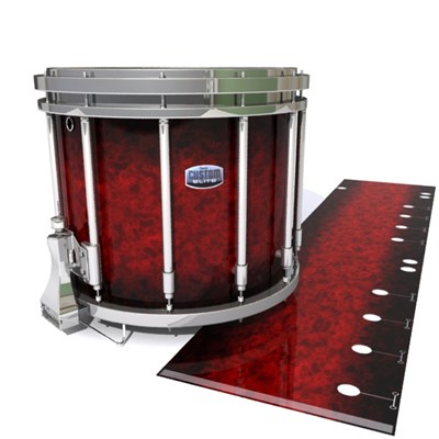 Dynasty Custom Elite Snare Drum Slip - Burning Embers (red)