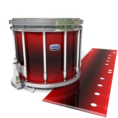 Dynasty Custom Elite Snare Drum Slip - Firestorm (Red)