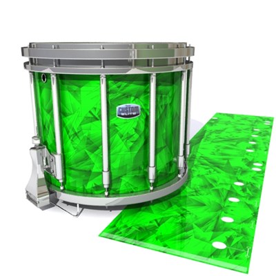 Dynasty Custom Elite Snare Drum Slip - Green Cosmic Glass (Green)