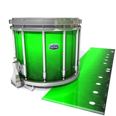 Dynasty Custom Elite Snare Drum Slip - Green Grain Fade (Green)