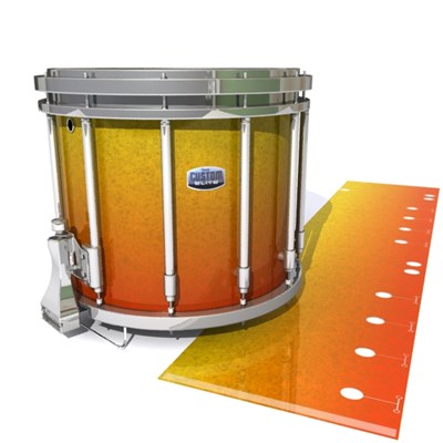 Dynasty Custom Elite Snare Drum Slip - Madagascar Sunset (Yellow) (Orange)