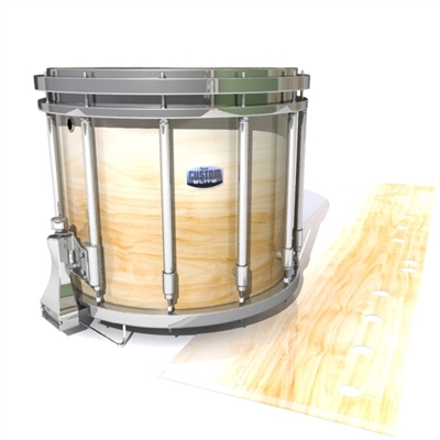 Dynasty Custom Elite Snare Drum Slip - Maple Woodgrain White Fade (Neutral)