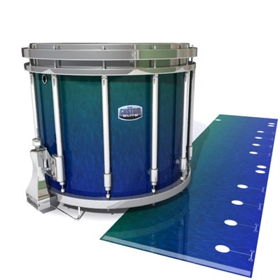 Dynasty Custom Elite Snare Drum Slip - Mariana Abyss (Blue) (Green)