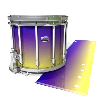 Dynasty Custom Elite Snare Drum Slip - Mystic Horizon (Purple) (Yellow)