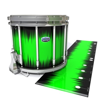 Dynasty Custom Elite Snare Drum Slip - Nightbreak (Green)