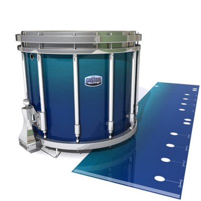 Dynasty Custom Elite Snare Drum Slip - Pacific Fade (Blue) (Aqua)