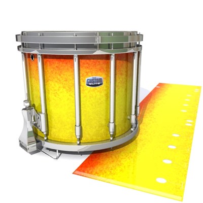 Dynasty Custom Elite Snare Drum Slip - Phoenix Fire (Yellow) (Orange)