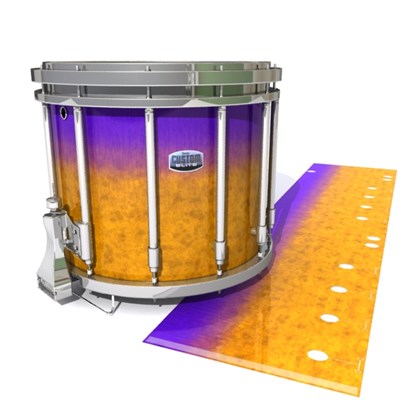 Dynasty Custom Elite Snare Drum Slip - Purple Canyon Rain (Orange) (Purple)