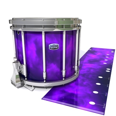 Dynasty Custom Elite Snare Drum Slip - Purple Smokey Clouds (Themed)