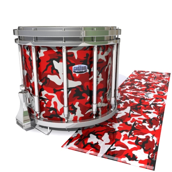 Dynasty Custom Elite Snare Drum Slip - Serious Red Traditional Camouflage (Red)